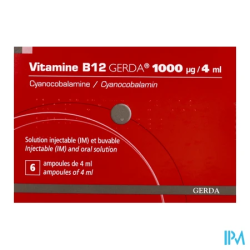 VIT B12 1 000MCG/4ML GERDA AMP 6