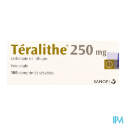 TERALITHE 250MG CPR SECABLE 100
