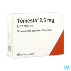 TEMESTA 2,5MG CPR SECABLE 30