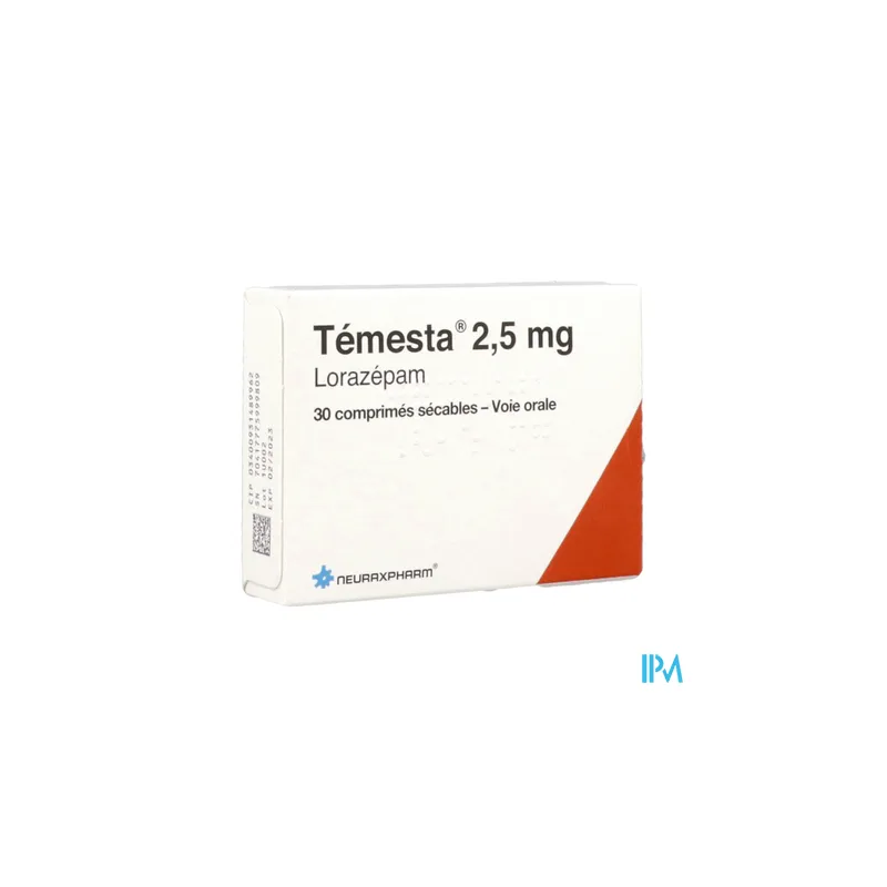 TEMESTA 2,5MG CPR SECABLE 30
