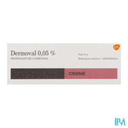 DERMOVAL 0,05% CR TUB 15G