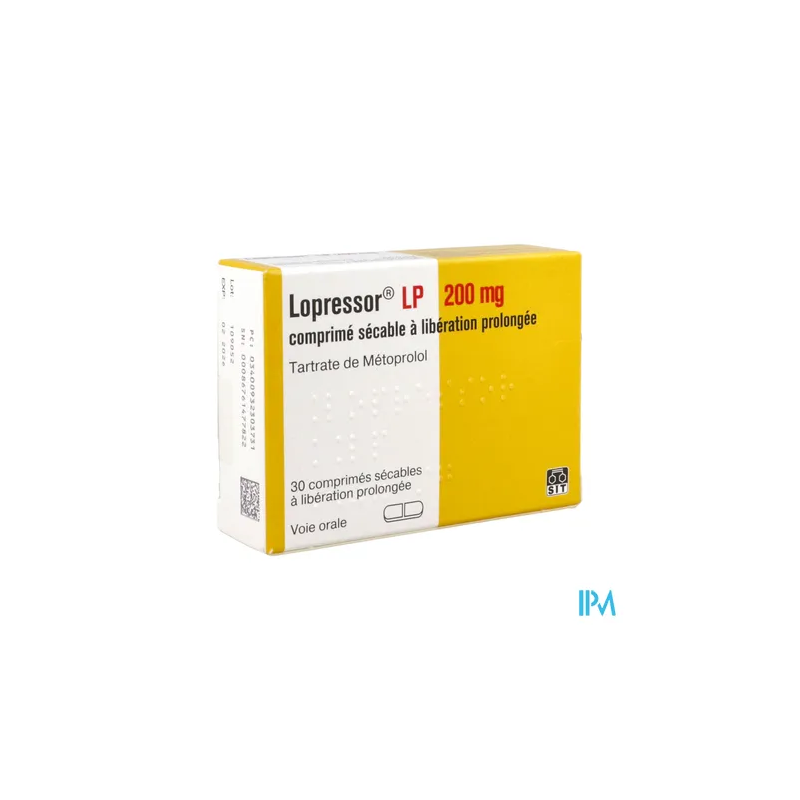 LOPRESSOR LP 200MG CPR SECABLE 30