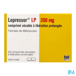 LOPRESSOR LP 200MG CPR SECABLE 30
