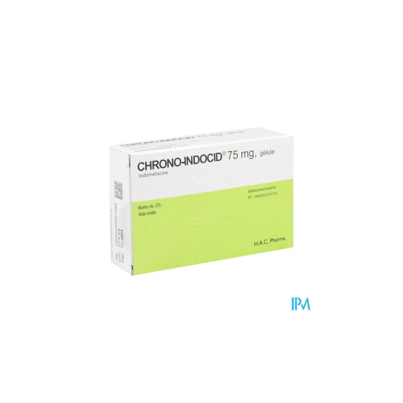 CHRONO-INDOCID 75MG GELULE 20