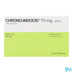 CHRONO-INDOCID 75MG GELULE 20