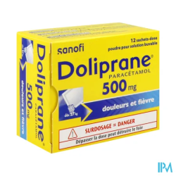 DOLIPRANE 500MG SACHET 12
