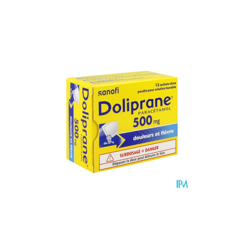 DOLIPRANE 500MG SACHET 12