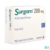 SURGAM 200MG CPR SECABLE 15