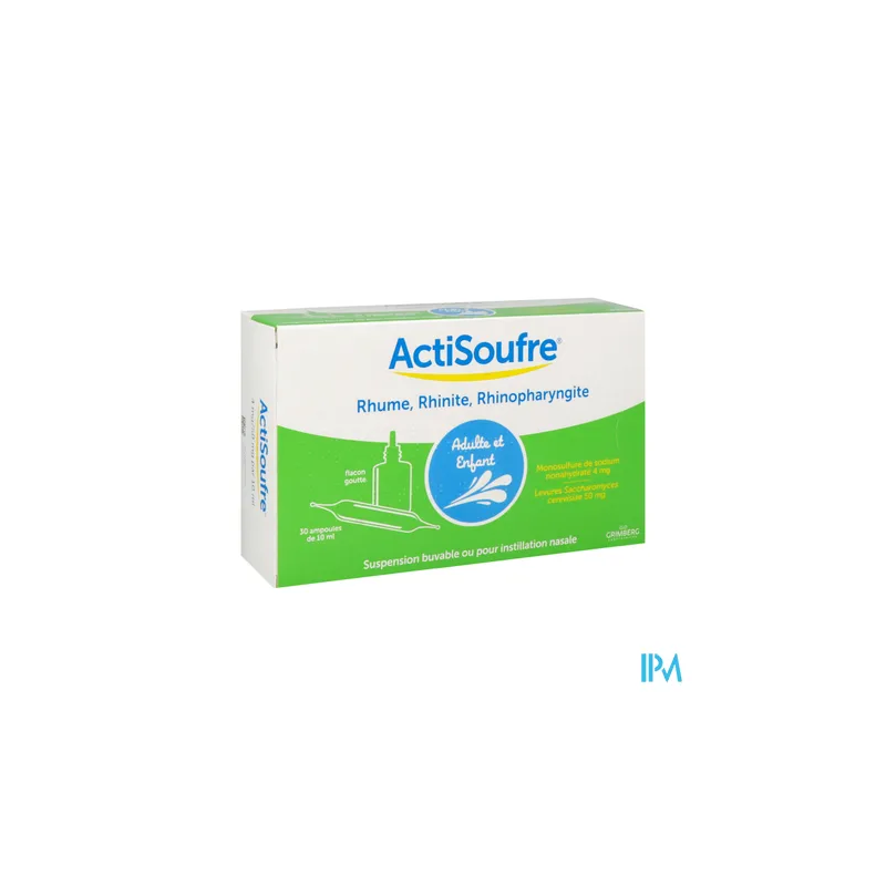 ACTISOUFRE AMP BUV NAS 10ML 30