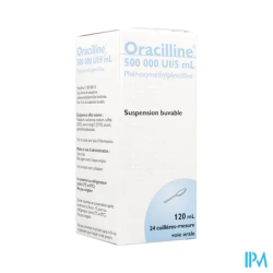 ORACILLINE 500 000UI SUSP BUV120ML