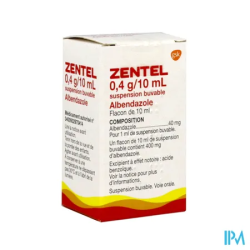 ZENTEL 0,4G/10ML SUSP BUV 10ML