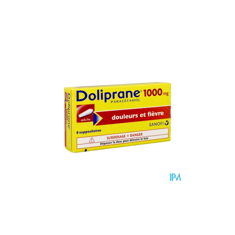 DOLIPRANE 1 000MG AD SUP 8