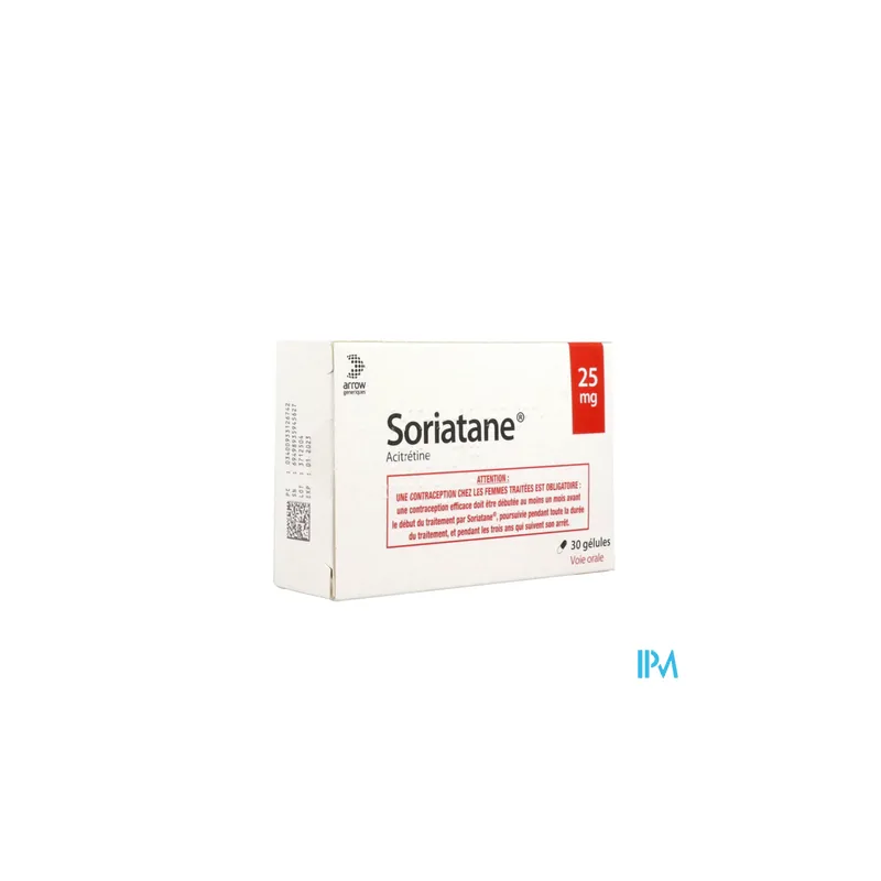 SORIATANE 25MG GELULE 30