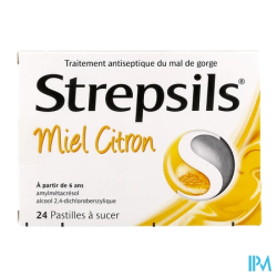 STREPSILS MIEL CITRON PAST 24