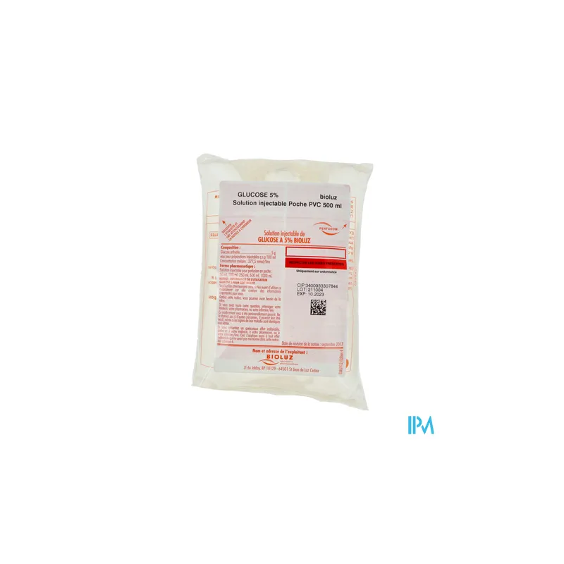 GLUCOSE 5% BIOLUZ POCHE 500ML X 1