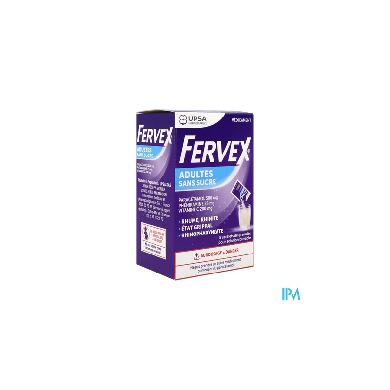 FERVEX ADULTES S/S SACHET 8