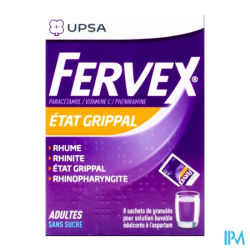 FERVEX ADULTES S/S SACHET 8