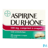ASPIRINE 500MG RHONE CPR CROQ 20
