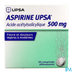 ASPIRINE 500MG UPSA CPR EFF 20