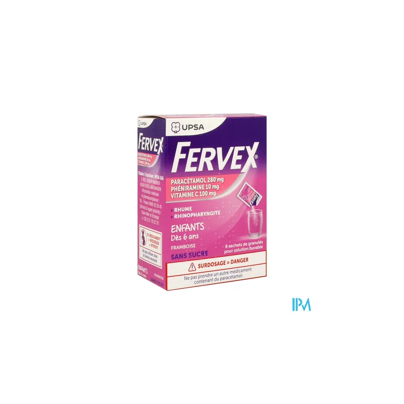 FERVEX ENFANTS S/S SACHET 8
