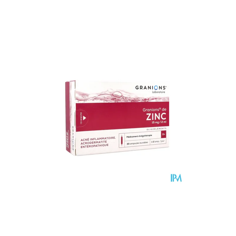 GRANIONS ZINC AMP BUV 2ML 30