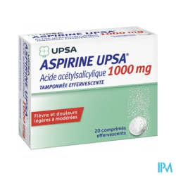 ASPIRINE 1 000MG UPSA CPR EFF 20