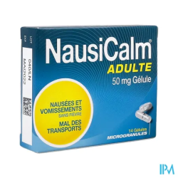 NAUSICALM 50MG AD GELULE 14