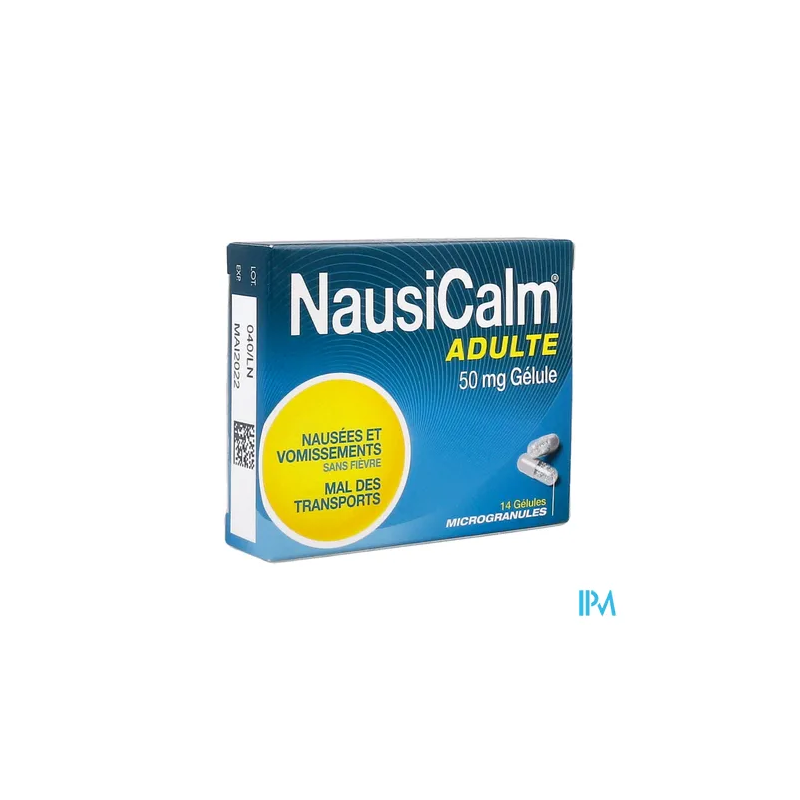 NAUSICALM 50MG AD GELULE 14