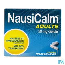 NAUSICALM 50MG AD GELULE 14