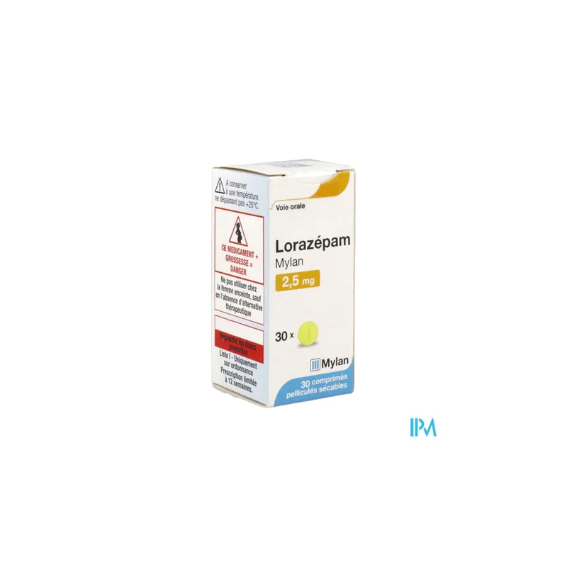 LORAZEPAM 2,5MG VTS CPR SECAB30