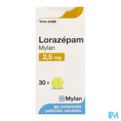 LORAZEPAM 2,5MG VTS CPR SECAB30