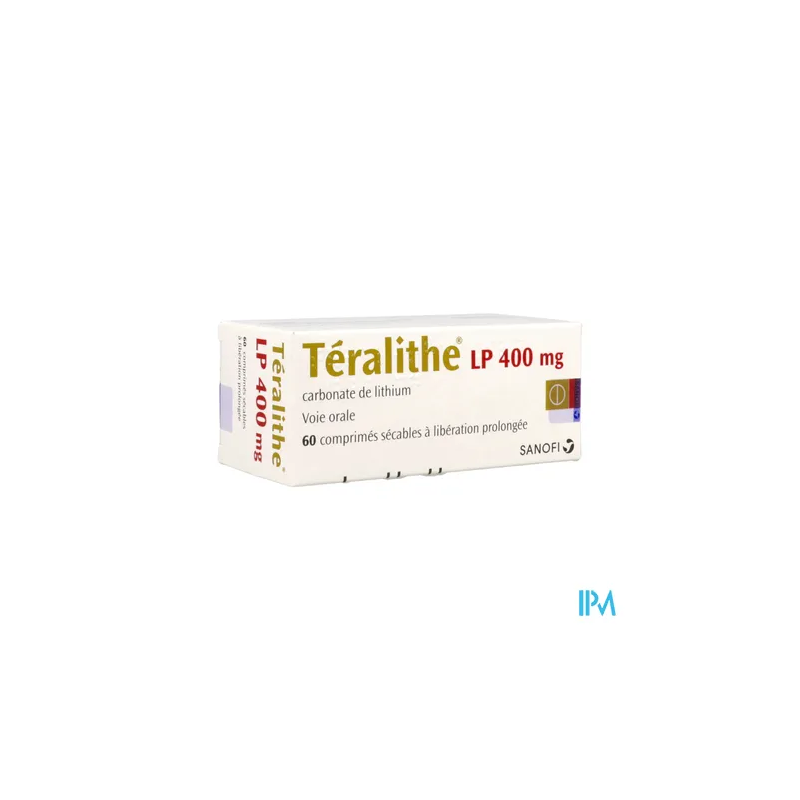 TERALITHE LP 400MG CPR SECABLE 60