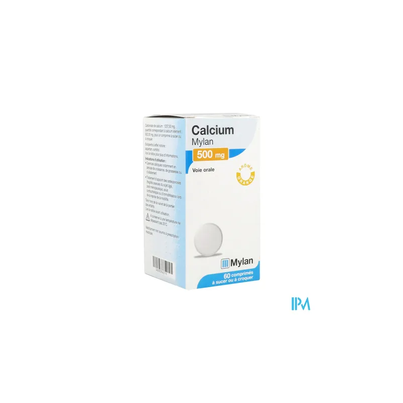 CALCIUM 500MG VIATRIS CPR SUCER 60