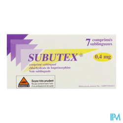 SUBUTEX 0,4MG CPR SUBLINGUAL 7