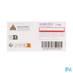 SUBUTEX 2MG CPR SUBLINGUAL 7