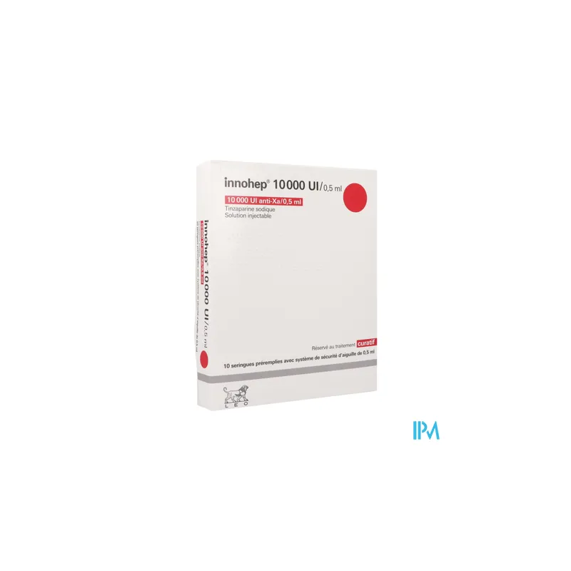 INNOHEP 10 000UI/0,5ML SER SC 10