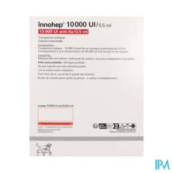 INNOHEP 10 000UI/0,5ML SER SC 10