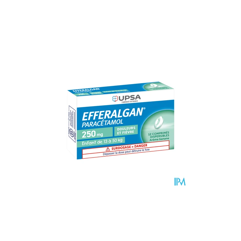 EFFERALGAN 250MG SACHET 12