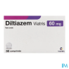 DILTIAZEM 60MG VIATRIS CPR 30