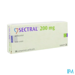 SECTRAL 200MG CPR 30