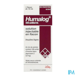 HUMALOG 100U/ML FL 10ML
