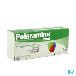 POLARAMINE 2MG CPR SECABLE 20