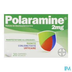 POLARAMINE 2MG CPR SECABLE 20