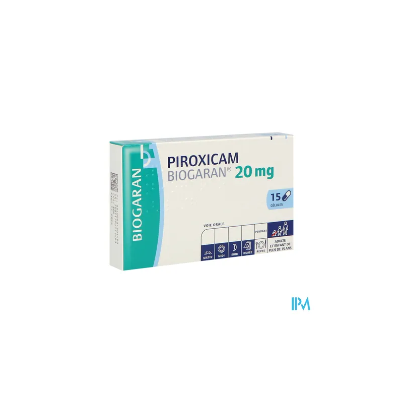 PIROXICAM 20MG BIOGARAN GELULE 15
