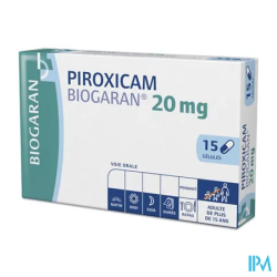PIROXICAM 20MG BIOGARAN GELULE 15