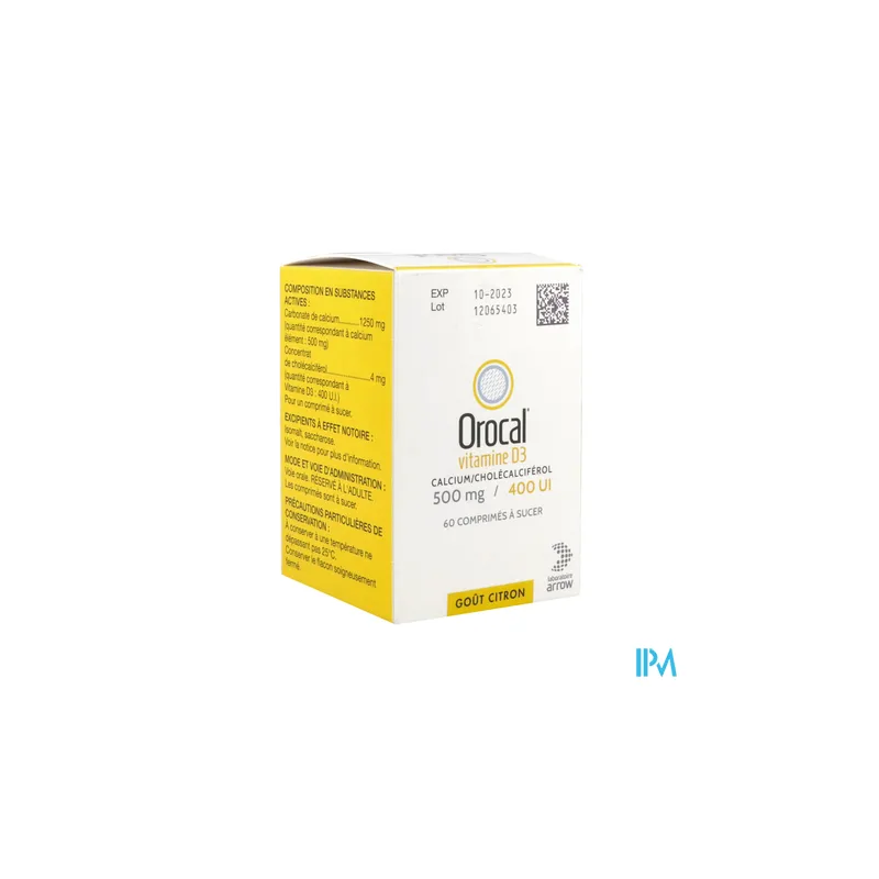OROCAL D3 500MG/400UI CPR 60