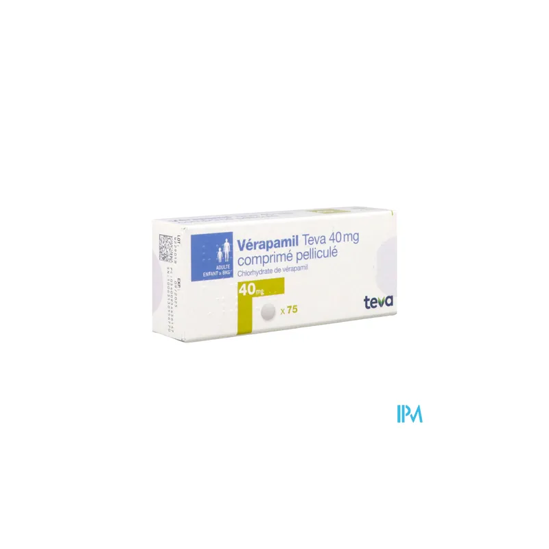 VERAPAMIL 40MG TEVA CPR 75