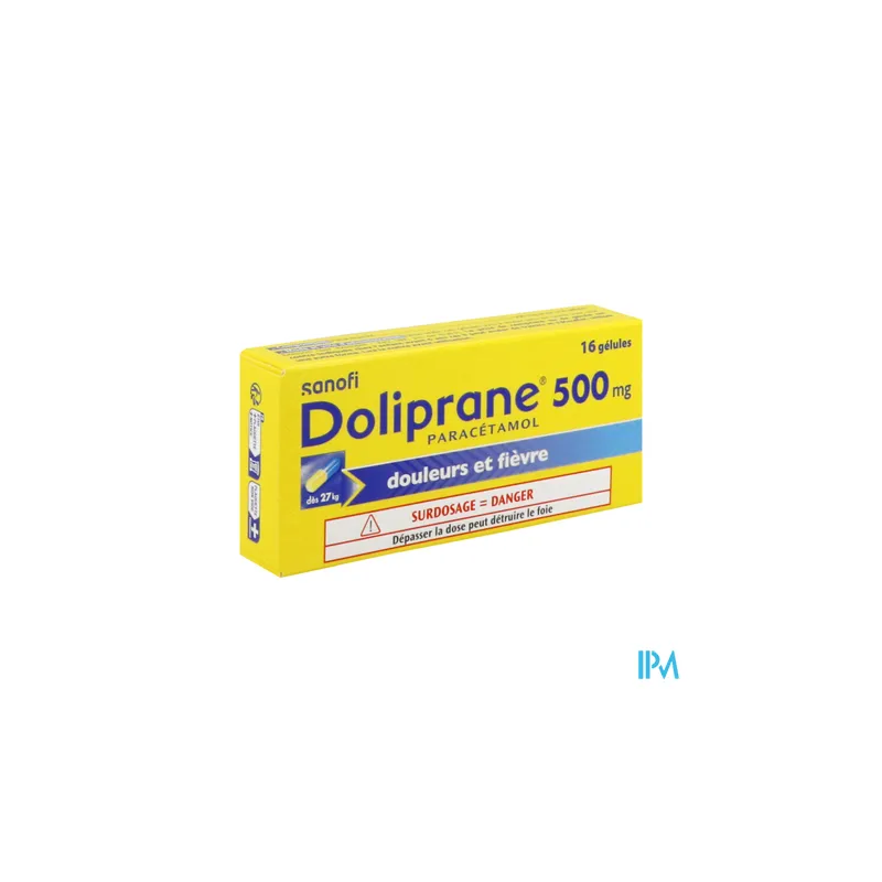 DOLIPRANE 500MG GELULE 16