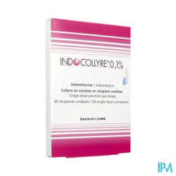 INDOCOLLYRE 0,1% COL DOSE 20