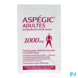 ASPEGIC 1 000MG ADULTE SACHET 15